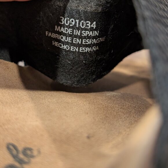 Free People Sidelines Footbed Sandals Black Snake Slides Size 7 (EU 37) - Picture 8 of 11